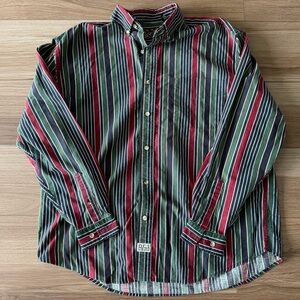 Vintage 90’s Old College Inn Striped Button Down Shirt